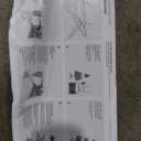 Lunmon 44 Pcs 4 ft Half Christmas Tree for Wall Corner Christmas Tree with Xmas Ball Light String Icicle Flowers Snowflake Ribbon Top Star for Holiday Indoor Party Decoration (Frost White)