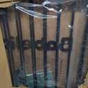 Babelio Baby Gate for Stairs, Kitchen & Doorways, No Bottom Bar| One-Handed Operation| Auto-Close| Hardware Mount (Drill Needed) Safety Dog/Pet Gate (Black - B17, 26-43" W, 28" H)