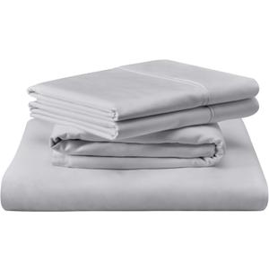 TEMPUR Luxe Egyptian Cotton Sheet Set Silver Mist - Queen