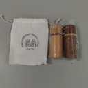 Wooden Salt & Pepper Shaker Set of 2 | Premium Oak & Rosewood | Tabletop Spice Shakers for Dining Table & Kitchen