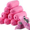 Tigeen 200 Pcs/ 100 Pairs Disposable Shoe Covers Non Woven Stretchable Boot Covers Non Slip Waterproof Shoe Protector for Women Men Fits Size 4-12 Booties Carpet Floor (Pink)