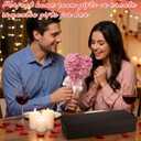 1 Set Heart Shaped Artificial Hydrangea Decor for Mom Women, Mother's Day Pink Floral Table Centerpiece, Elegant Home Vase Decoration, Thoughtful Gift for Mom Women (Red)