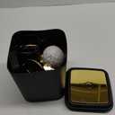 Black Bathroom Accessories Set, Black and Gold Bathroom Accessories with Trash Can, Tray, Soap Dispenser, Soap Dish, Toothbrush Holder, Toothbrush Cup,Toilet Brush and Qtip Holders