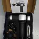 Deep Tissue Massage, Portable Percussion Muscle Massager with 30 Speeds & 6 Attachments, Handheld Electric Back & Neck Massager for Pain Relief (Black)