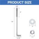 3/4 x 12 Concrete Anchor Bolts (10 Pack) L Shaped, Hot-Dip Galvanized