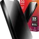 ZAGG InvisibleShield Glass Elite Privacy 360 iPhone 15 Pro Max Screen Protector - 5X Stronger with Reinforced Edges, 4-Way Privacy Filter, Scratch & Smudge-Resistant Surface, Easy to Install