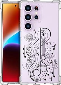 Compatible with Samsung Galaxy S23 Cases with Design, Cute Transparent Phone Case for Women Girls Girly with Heavy Duty Protective Bumper (Clear Abstract Art)
