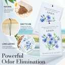 Linen Scented Sachet Bags - 12 Pack Drawer & Closet Freshener, Long Lasting Odor Eliminator for Wardrobes, Cars & Storage, Home Fragrance Air Freshener Sachets