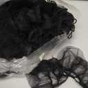 100pcs Beard Nets Disposable Nylon Protective Beard Covers with Single Loop for Men Food Service Safe Clean Work Environment (Black)