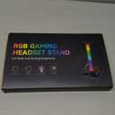 Gaming Headphone Stand PC Accessories - RGB Headset Stand with 2 USB and 1 Type-C Ports, LED Headphone Stand Gift for Boys Men, Computer Game Accessories for Desk