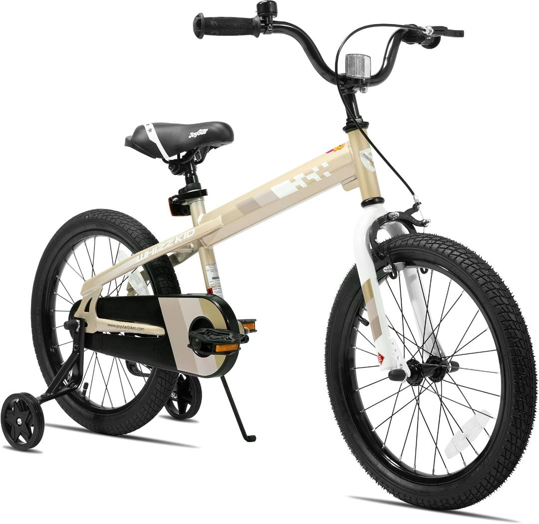 JOYSTAR Whizz 12-20" Kids Bike for Toddler & Kids Ages 2-10Y, 18 Inch with Training Wheels & Kickstand