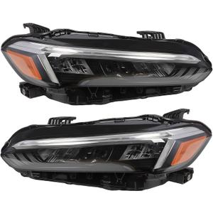 Nakkaa Headlight Assembly Compatible with Civic Touring/Sport/LX 2022-2025
Headlamp Driver & Passenger Side 33150-T20-A22 33100-T20-A22