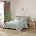 Tommy Bahama - Full/Queen Quilt Set, Super Soft Cotton Bedding with Matching Sham(s), Super Soft, Oeko-Tex Certified (Coastal Batik Green, Full/Queen)