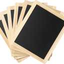 Plaid Enterprises Double-Sided Chalkboard Set, 8 ' x 10 ' With Decorative Wood Surface Frame, Perfect For Arts & Crafts, 6 Pack