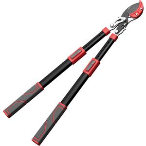Extendable Loppers, SK5 Teflon-Coated Blades, Gear Drive, 65-100 cm