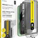 Deppa | 2-Pack | Privacy Screen Protector for iPhone 17/ iPhone 16 Pro (6.3") with Smart Installation Tray | Dust & Bubble-Free | 9H Tempered Glass | Full Coverage | Easy Install