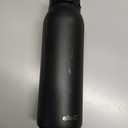 Ello Pop & Fill 32oz Stainless Steel Water Bottle with Quick Fill Technology, Double Walled and Vacuum Insulated Metal, Leak Proof Locking Lid, Sip and Chug, Reusable, BPA Free, Black
