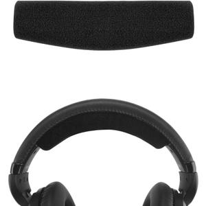 Geekria Velour Headband Pad Compatible with Sennheiser HD 598/ 598SE/ 598CS/ 595/ 569/ 559/ 558/ 555/ 518/ 515, Game ONE, PC360, PC373D Headphones, Replacement Band Repair Part (Black)