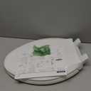 KOHLER 4636-RL-0 Cachet ReadyLatch Elongated Slow Close Toilet Seat, Soft Close Toilet Seat Quiet Lid, Contoured Grip-Tight Bumpers Installation Hardware, Apartment Essentials, White