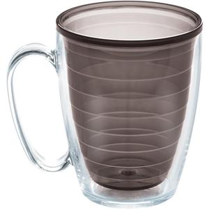 Tervis Clear & Colorful Tabletop Made in USA Double Walled Insulated Tumbler Travel Cup Keeps Drinks Cold & Hot, 16oz Mug, Quartz
