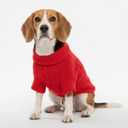 Thick Knit Dog Sweater, Warm Turtleneck Pullover Winter Sweaters for Small, Medium & Large Dogs, Cute Knitted Pet Clothes for Puppy, Holiday Costume Outfit for Boy & Girl Pet Beagle, Red XL