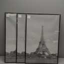 upsimples 20x30 Picture Frame Black 3 Pack, Scratch-Proof Poster Frames 20 x 30 for Photo Gallery - Slide-In Strips, Horizontal or Vertical Wall Mounting