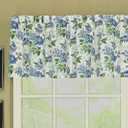 Today's Curtain Portsmouth Sailcloth Window Valance, 15-Inch, Blue