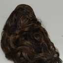  Hairpiece Ponytail Medium Brown Extension Butterfly Clip Subtle Elegant Curly 