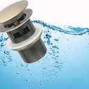 Bronze Freestanding Bathtub Drain Stopper, Compatible with Drain Rough-in Kit