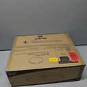 ZMISHIBO 24 Inch Ceiling Fans with Lights and Remote, Modern Low Profile Ceiling Fan, 3000-6000K Dimmable Flush Mount LED Fan Light, 6 Wind Speeds, Fandelier Ceiling Fans for Bedroom- Black