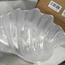 Fun Express Large Serving Bowl 18-Inch Clear Plastic Seashell Punch Bowl for Parties - Decorative Shell Bowl Beach Theme Events, Luau Celebrations & Outdoor Entertaining | Food-Safe Acrylic Design