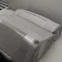 Bedluxe 3Pcs Orthopedic Bed Wedge Pillow Set, Foam Wedge Pillow Post Surgery for Back, Leg and Knee Support, Adjustable 9&12 Inch Folding Triangle Pillow for Sleeping, Acid Reflux, Snoring, Grey