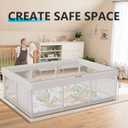 Large Baby Playpen 74x50 in PlayPen for Babies and Toddlers