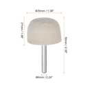HARFINGTON 10pcs Wool Felt Mounted Mandrel Points 35mm Head 1/4 Inch Shank Conical Polishing Bits Burrs Felt Polishing Buffing Wheel for Rotary Tool