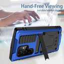 JGY Samsung S23 Plus Metal Case with Kickstand Built-in Screen Protector Camera glass Sturdy Military Aluminium Armor Durable Full Body Heavy Duty Shockproof Drop Tested Case for S23 Plus (Blue)