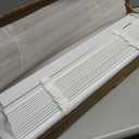 2" Cordless Solid Wood Blinds for Indoor Window,25.5" W x 60" H White