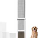 Dog Door for Sliding Glass Door Insert, Height Adjustable from 44" to 84", Large