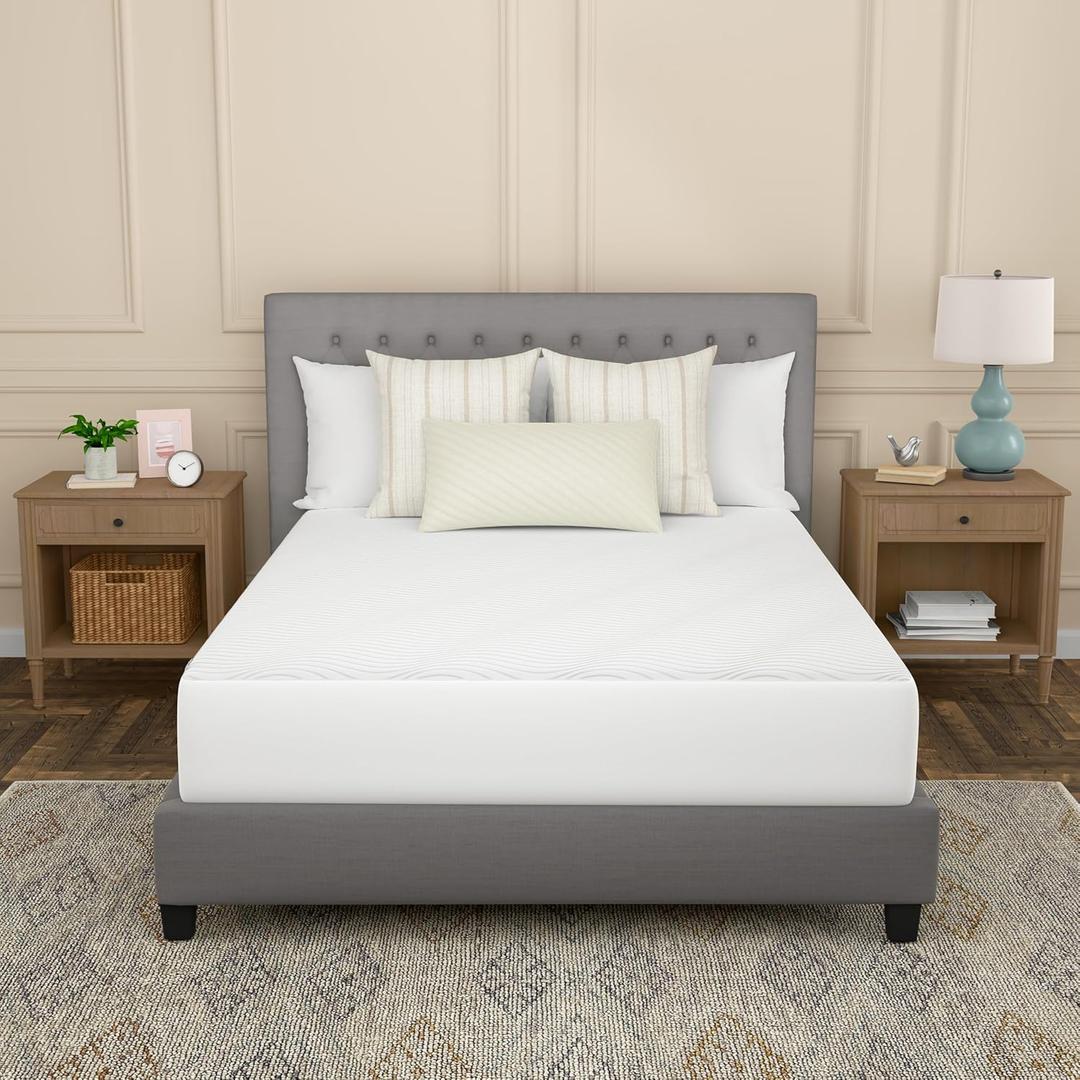 Sealy Complete Protection Waterproof Stain Protection Soft Comfort Top PerfectGrip Stretch Sidewalls Machine Washable Fitted Mattress Protector, Queen Size, White