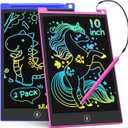 TECJOE 10 Inch 2 Pack LCD Writing Tablet, Colorful Doodle Board Drawing Tablet for Kids, No Mess Toddler Travel Learning Toys, Christmas Birthday Gifts for 3 4 5 6 7 8 Year Old Boys Girls Preschooler