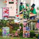 12x18 Seasonal Garden Flags - Yard Flags for Outside, Double-Sided, All-Weather (green)