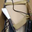 Snailax Massage Seat Cushion with Heat - Extra Memory Foam Support Pad in Neck and Lumbar,10 Vibration Massage Motors, 2 Heat Levels, Back Massager Chair Pad for Back (Navy Blue)