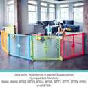 Toddleroo by North States - Superyard Wall Mount Kit: Play Yard Wall Mount Kit Compatible with Superyard or Colorplay Play Pens - Made in USA - Gray