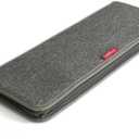 LeanTravel Tie Case Organizer for Travel with Storage Bag for Cufflinks, Color Grey