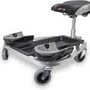 Kneeling Creeper Casters, Rolling Seat, Assembled in USA | Ergonomic Rolling Kneeling and Sitting Creeper, Five Swivel Casters, Replaceable Knee Pads, 01RAC 3Inch