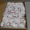 Syhood 60 Pcs Christmas Snowball Dog Toys Squeaky Christmas Snowball Fight Plush Toys for Xmas Indoor Outdoor Santa Elk for Small & Middle Pet Chew Pets Gifts(Dog Paw)