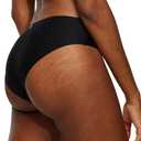 LEAKPROOF2.0 Seamless Bikini Period Underwear for Women | Period Panties Holds 6 Tampons | Mild Incontinence Leak Proof Underwear (L/XL, Black)