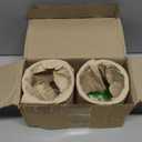 Booson 2 Pcs Christmas Glass Cups 16 oz Snowman Christmas Tree Icon Juice Glasses Double Old Fashioned Stemless Wine Coffee Cocktail Cups Drinking Glassware for Holiday Xmas Party Supplies Gift