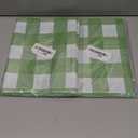 Hegbolke 8 Pack Sage Green Gingham Tablecloths, Light Green and White Checkered Tablecloths 86.6 x 51.2 Inches Rectangular Waterproof Picnic Table Covers for Birthday Party Holiday Outdoor Supplies