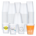 100 Pcs Clear Frosted Plastic Cups Bulk Blank Plastic Drinking Frosted Cups Disposable Party Tumblers for Wedding Painting Stadium Events Marketing (12 oz)