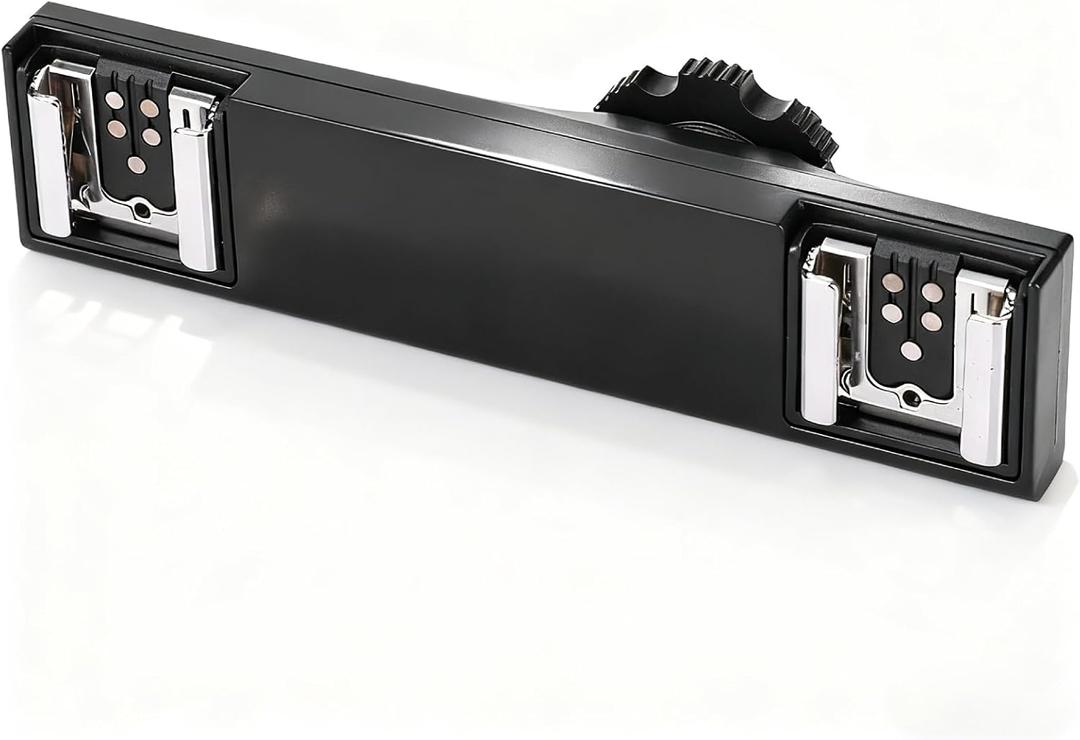 Hot Shoe Splitter, Multifunctional Hot Shoe Flash Light Bracket, Hot Shoe Mount Plate Adapter, High Loading Accessories for Camera Camcorder (for)